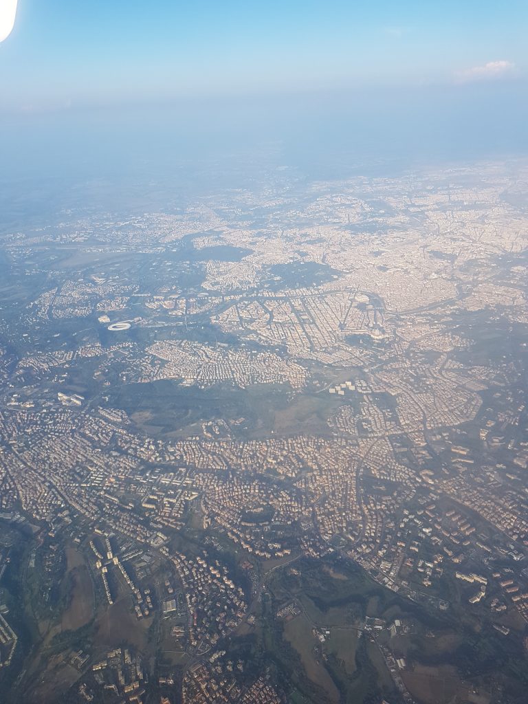 View of Rome from the air