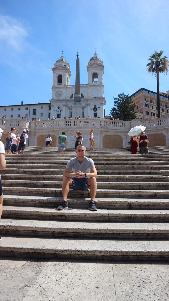 Michael on the Spanish Steps, Rome