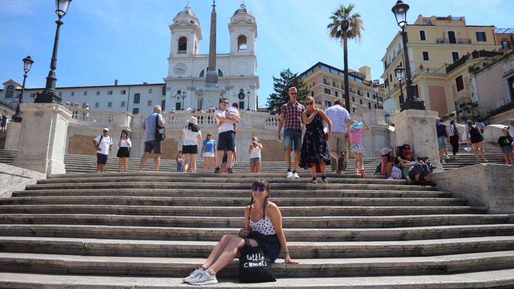 Emma on Spanish Steps, Rome