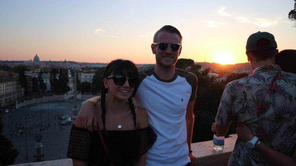 Emma and Michael, viewpoint Rome