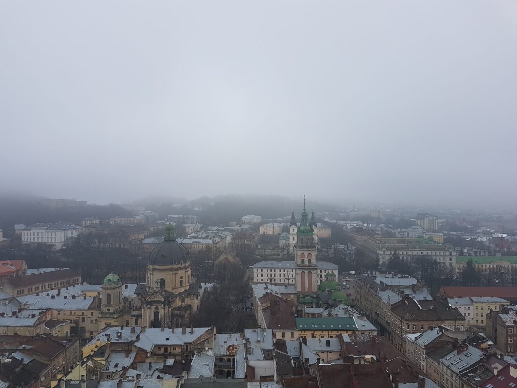 View from Lviv townhall