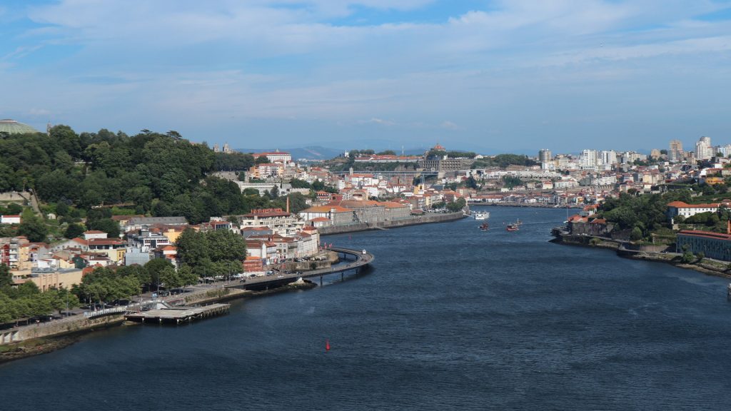 View from the top of the bridge climb, Porto